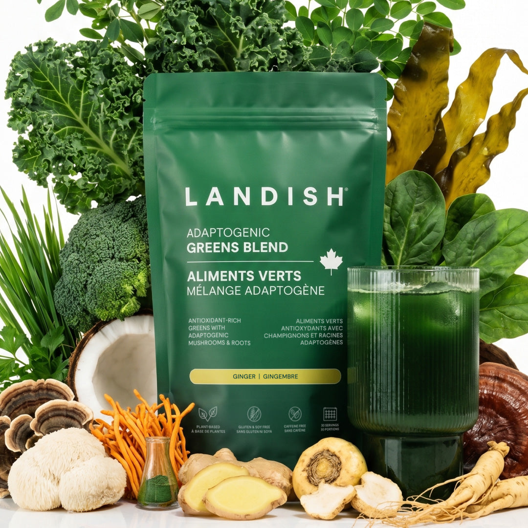 Aliments verts + adaptogènes